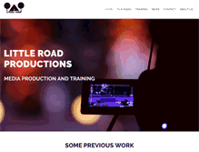 Tablet Screenshot of littleroadproductions.com